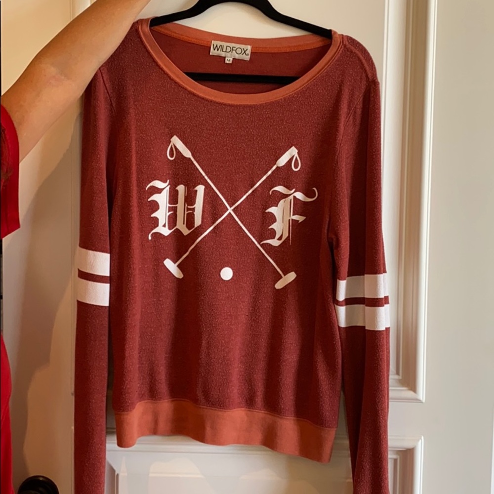 Wildfox orange sweatshirt
